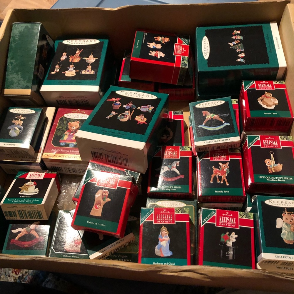 Hallmark mini ornaments